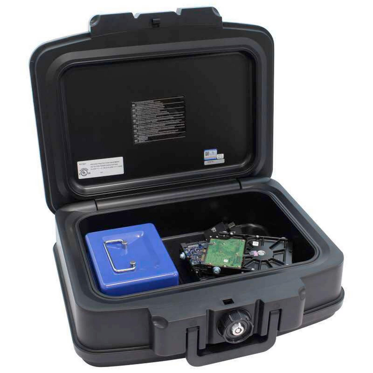 BRANDSCHUTZTRESOR - Schwarz, KONVENTIONELL, Kunststoff (44/16,5/37cm) - ROTTNER