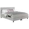 BOXBETT 140/200 cm  in Hellgrau  - Hellgrau/Schwarz, Modern, Holz/Holzwerkstoff (140/200cm) - MID.YOU