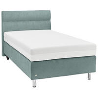 BOXSPRINGBETT 120/200 cm,  in Petrol, H3 = fest  - Petrol/Schwarz, Design, Textil (120/200cm) - RUF Betten