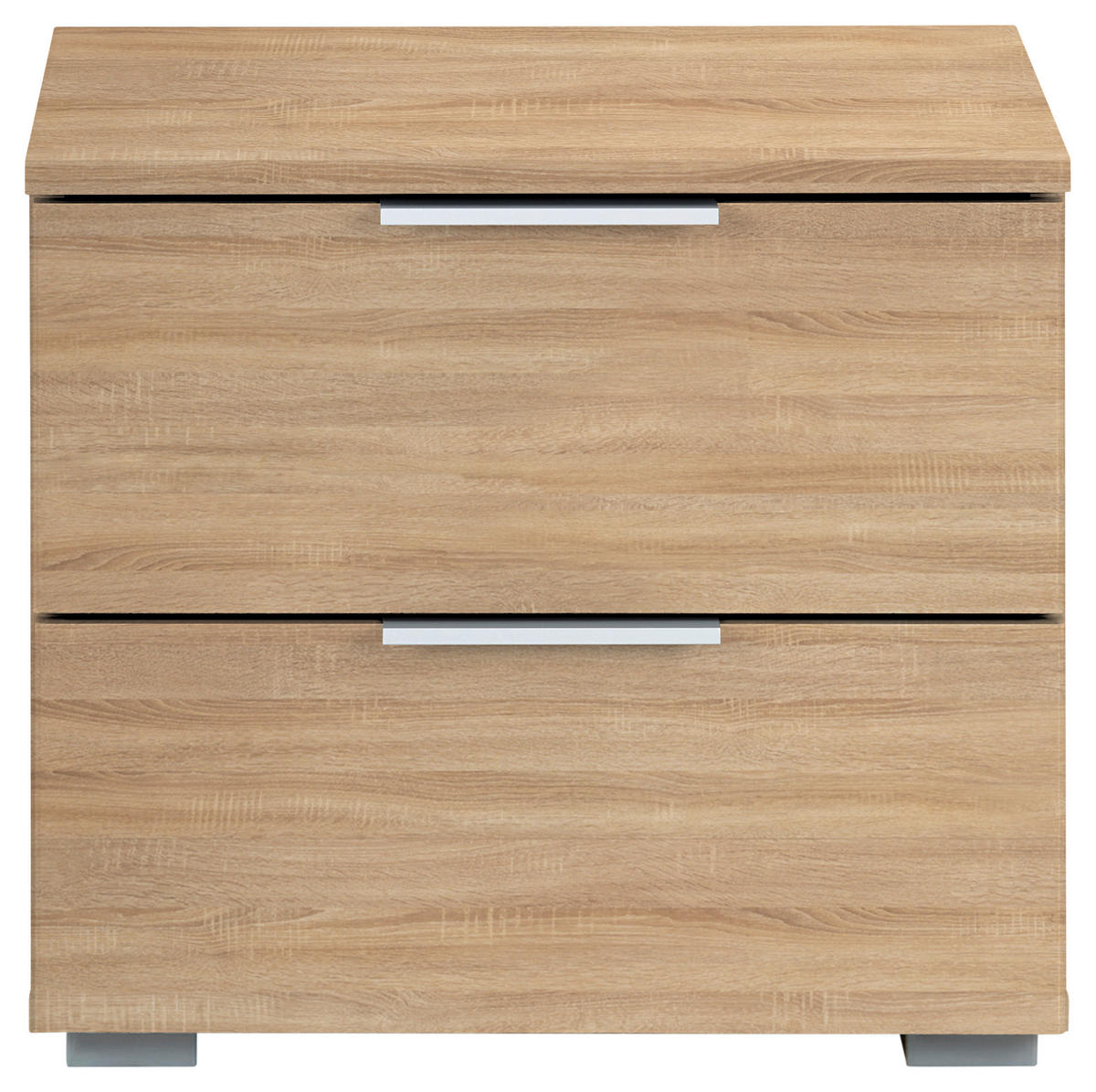NACHTKÄSTCHEN in Sonoma Eiche  - Alufarben/Sonoma Eiche, MODERN, Holzwerkstoff (40/42/42cm) - Rauch Möbel