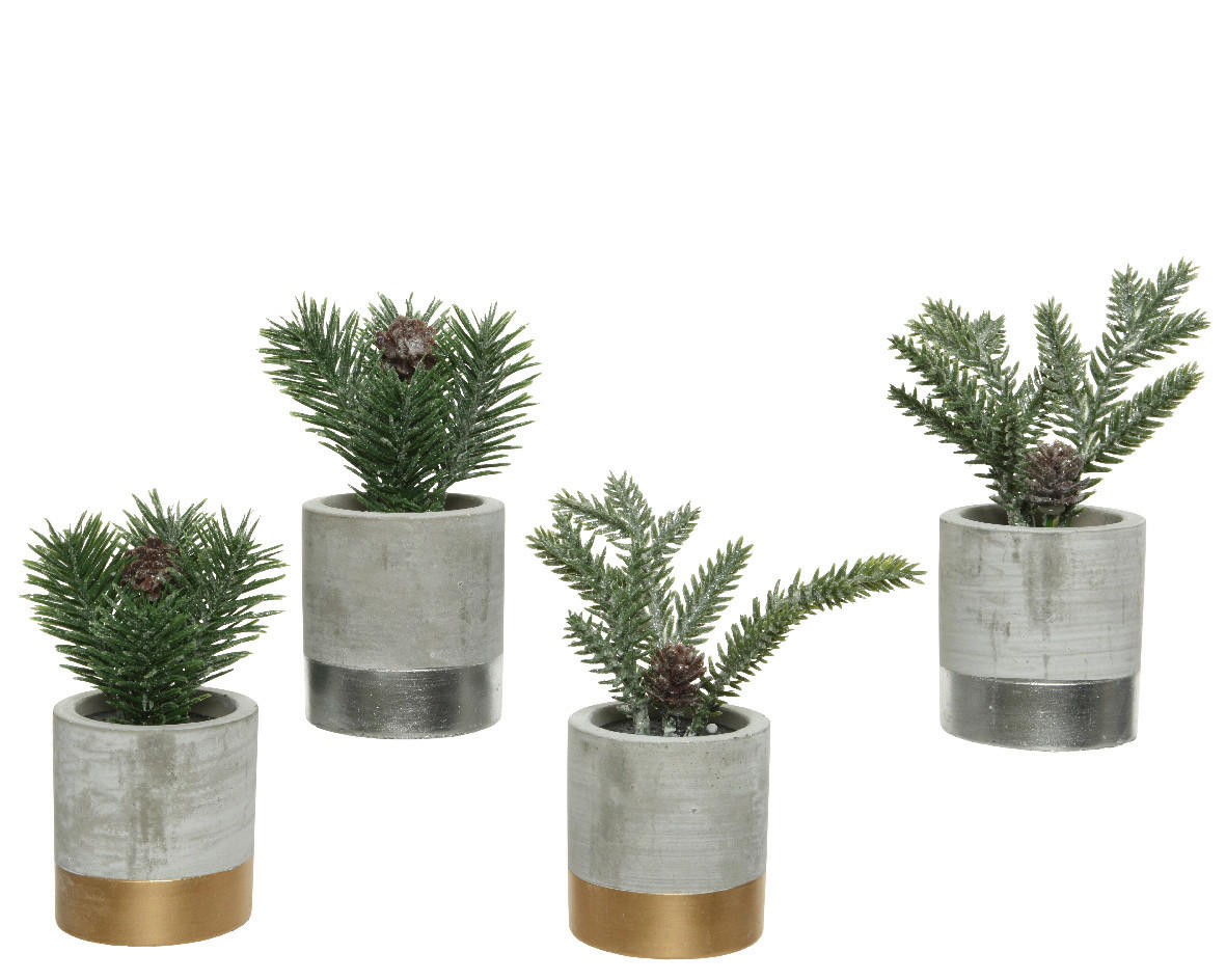 UMETNA RASTLINA           14 cm    - večbarvno, Basics, umetna masa (14cm)