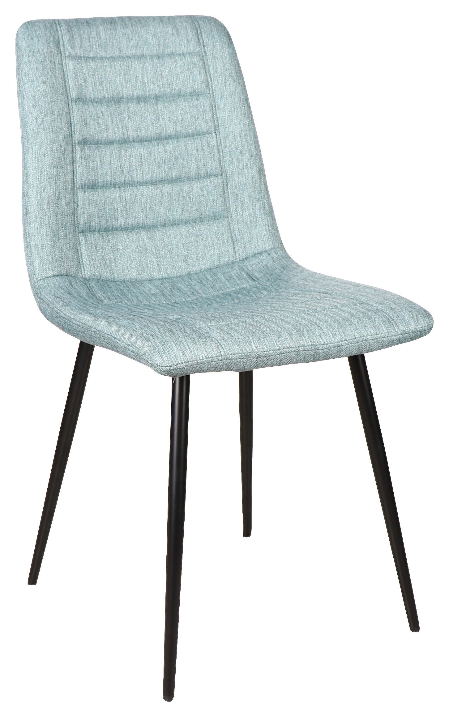 SZÉK fém, textil fekete, jadezöld  - jadezöld/fekete, Design, textil/fém (45/86/55cm) - Xora