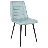 SCAUN in metal, textil negru, verde jad  - verde jad/negru, Design, metal/textil (45/86/55cm) - Xora