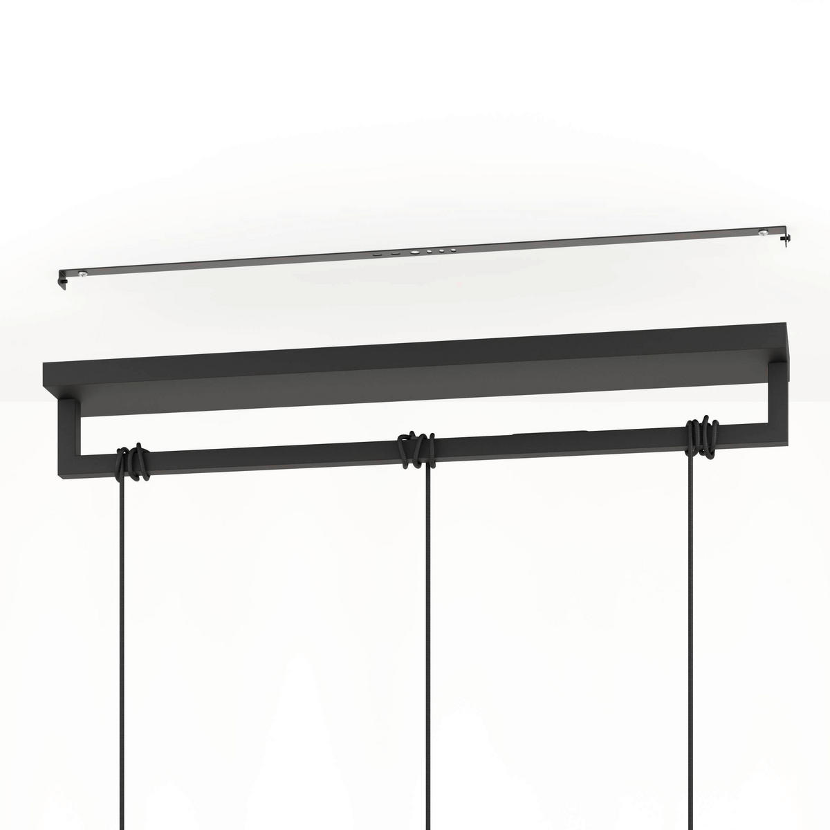 HÄNGELEUCHTE 77/16/150 cm  - Schwarz, Basics, Metall (77/16/150cm) - Eglo