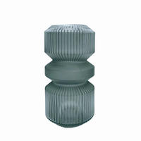 VÁZA, sklo, 25 cm - šedá, Basics, sklo (12,5/25cm) - Ambia Home