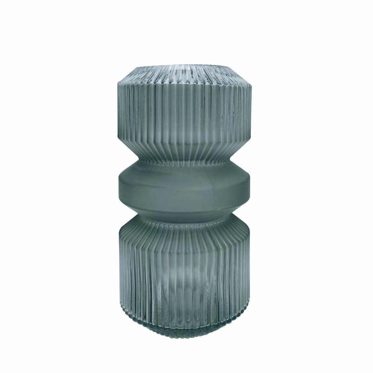 VÁZA, sklo, 25 cm - šedá, Basics, sklo (12,5/25cm) - Ambia Home