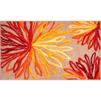 KOBEREC DO KOUPELNY, 60/100 cm - oranžová/béžová, Basics, textil/plast (60/100cm) - Grund