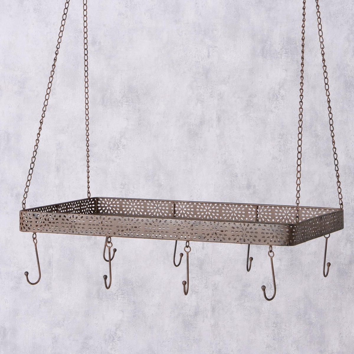 DEKOWANDREGAL  - Braun, Basics, Metall (70/40/95cm)
