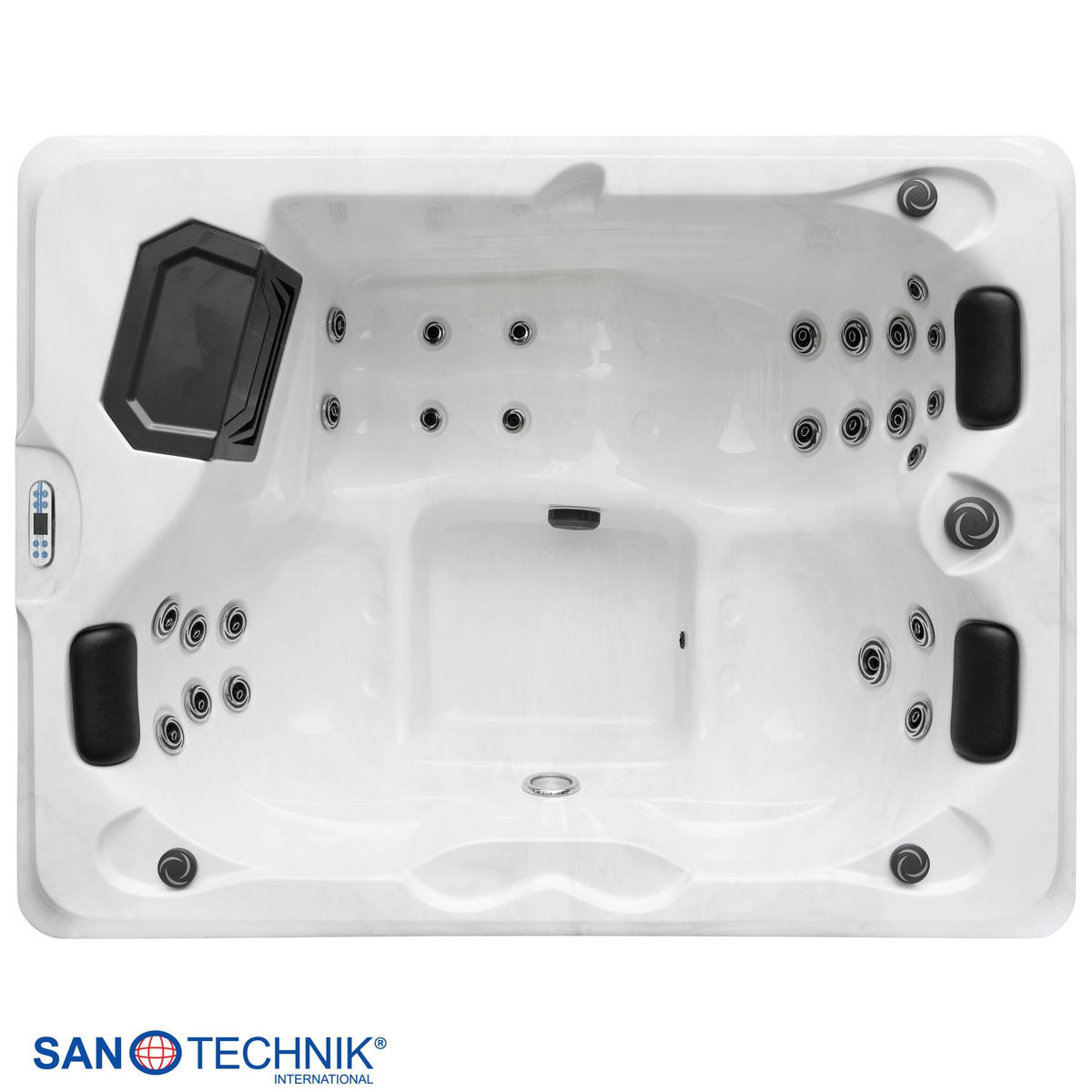 WHIRLPOOL XXL1956 160/210/80 cm  - Weiß, Basics, Kunststoff (160/210/80cm)