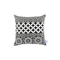 ZIERKISSEN 45/45 cm  - Schwarz/Weiß, Basics, Textil (45/45cm) - Kayoom