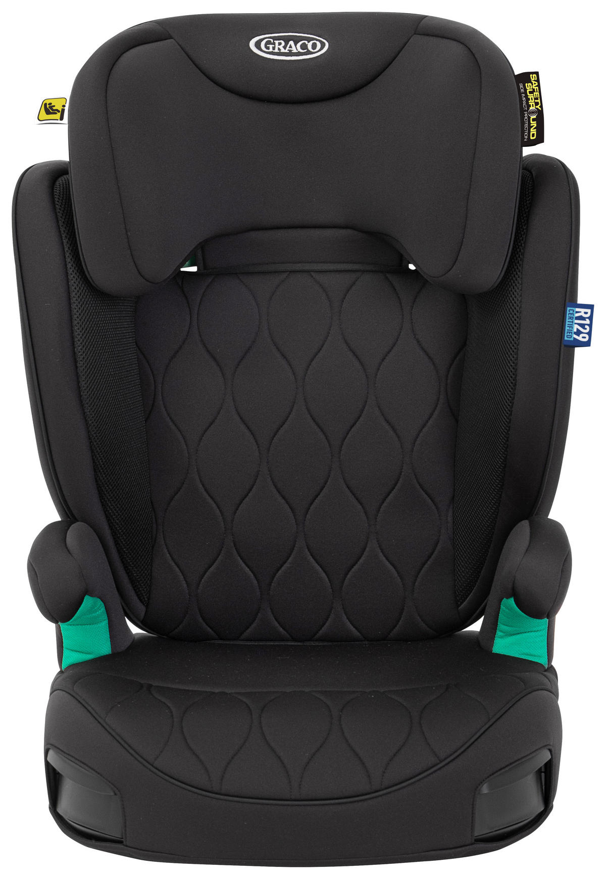 KINDERAUTOSITZ Affix R129  - Schwarz, Basics, Kunststoff/Textil (39/46,3/64,5-85,5cm) - Graco