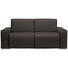 SCHLAFSOFA in Textil Dunkelbraun - Chromfarben/Dunkelbraun, Design, Textil/Metall (210/90/102cm) - Dieter Knoll SCHLAFSOFA in Textil Dunkelbraun - Chromfarben/Dunkelbraun, Design, Textil/Metall (210/90/102cm) - Dieter Knoll