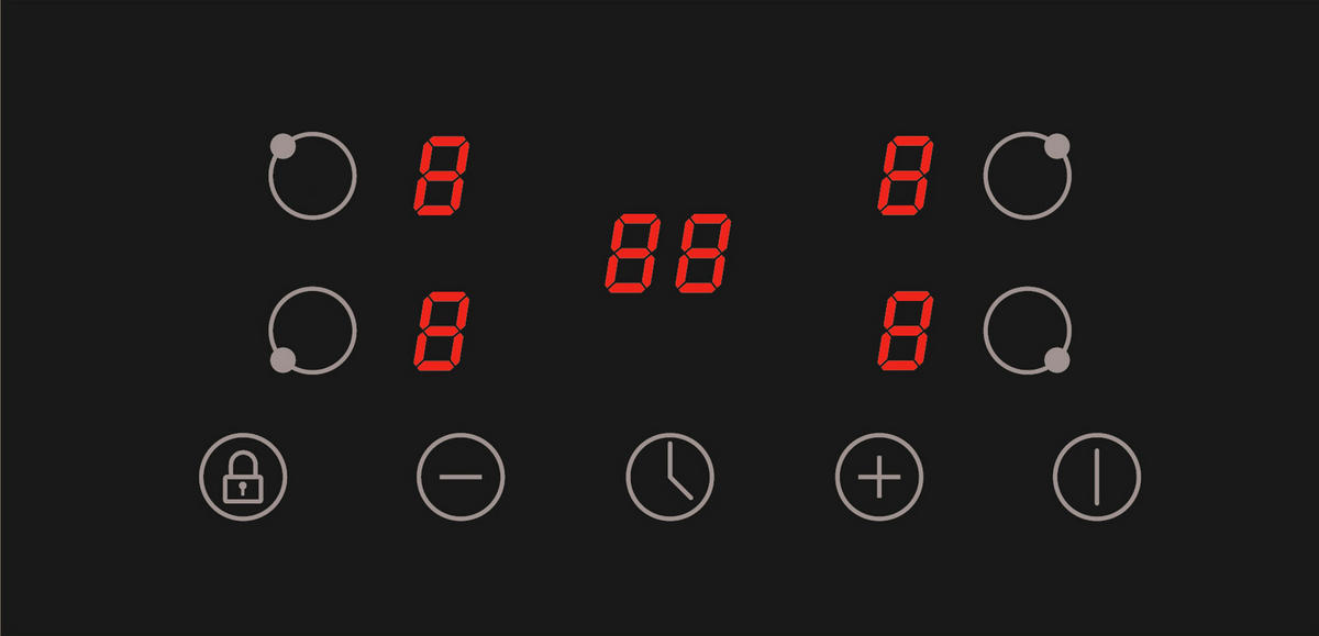 KÜCHENBLOCK 260 cm   in Grau  - Eichefarben/Schwarz, Basics, Holzwerkstoff/Metall (260cm) - MID.YOU