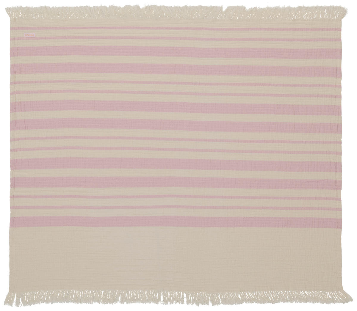 SCHMUSEDECKE   - Pink/Naturfarben, Basics, Textil (100/100cm) - Patinio