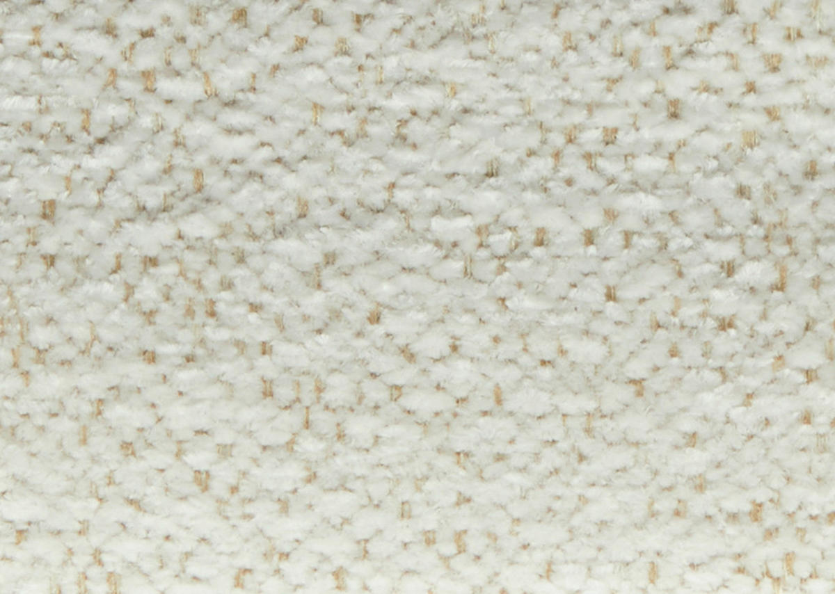 ECKSOFA in Chenille Alabasterfarben  280/205 cm  - Alabasterfarben/Schwarz, Design, Textil/Metall (280/205cm) - Xora