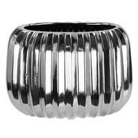 DEKOVASE  - Silberfarben, Basics (17/12/13cm)