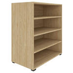 REGAL Eichefarben  - Eichefarben/Schwarz, KONVENTIONELL, Holzwerkstoff/Kunststoff (91/90/40cm) - Hom`in