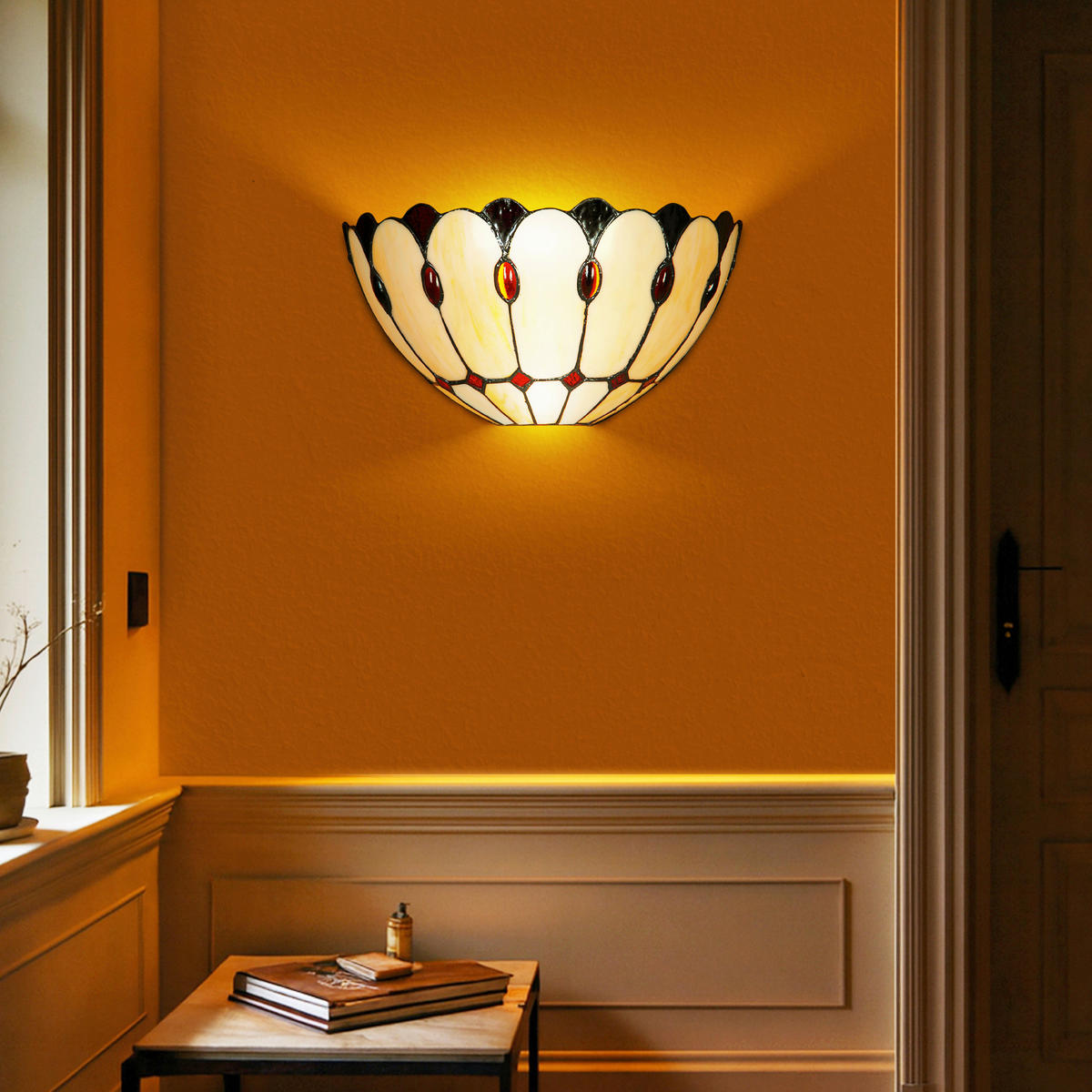 FALILÁMPA - többszínű, Basics, Üveg (15/16.5/31.5cm)