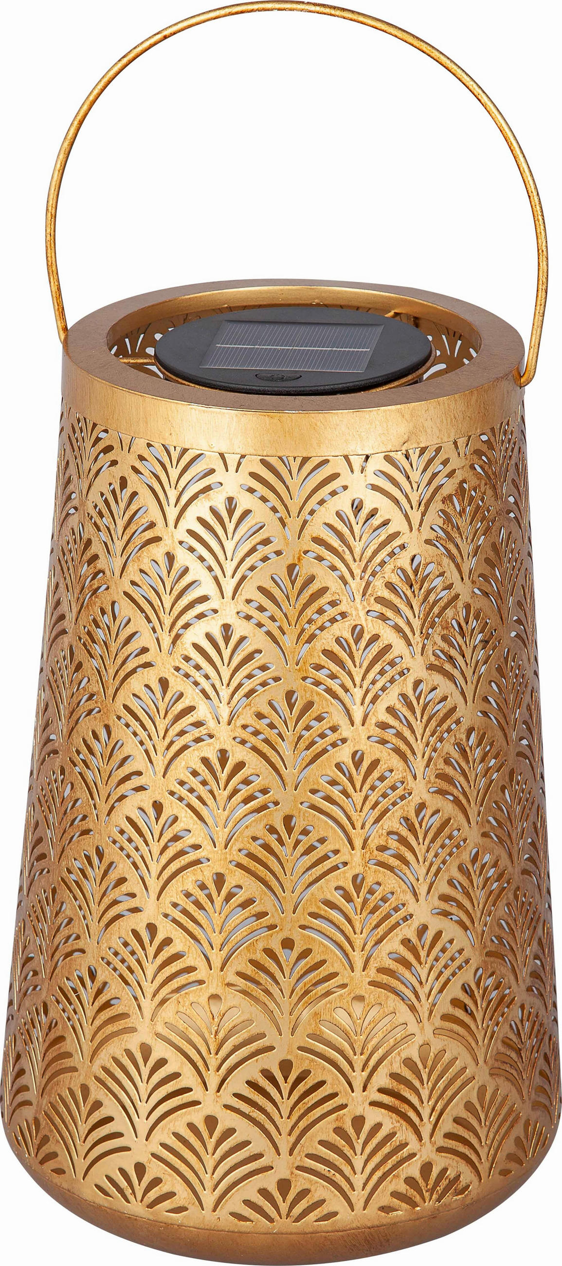 SOLÁRNE SVIETIDLO, 20/32 cm - zlatá, Design, kov/plast (20/32cm) - Ambia Garden