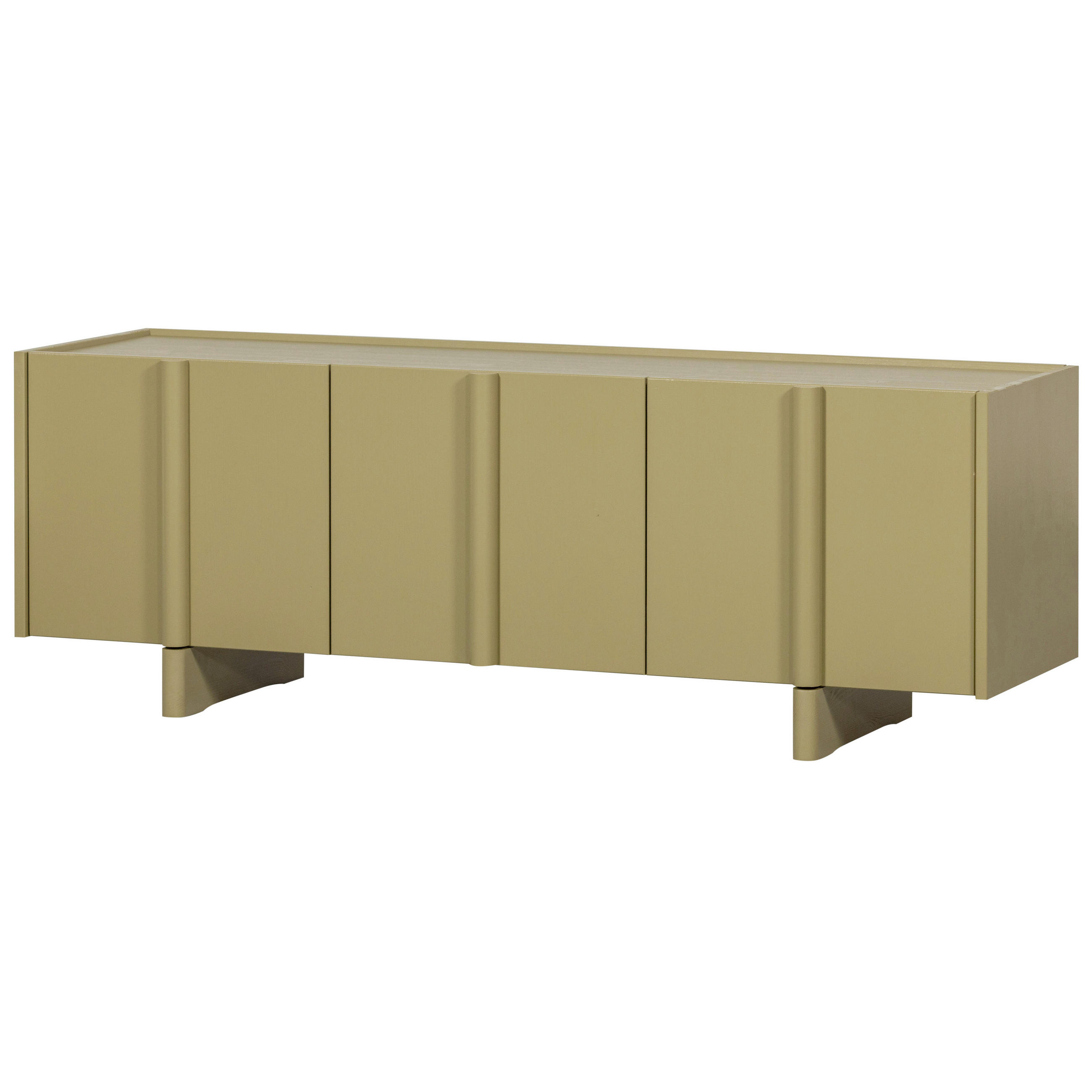 LOWBOARD Basu 152/53/46 cm   - Grün, Design, Holz (152/53/46cm) - Livetastic