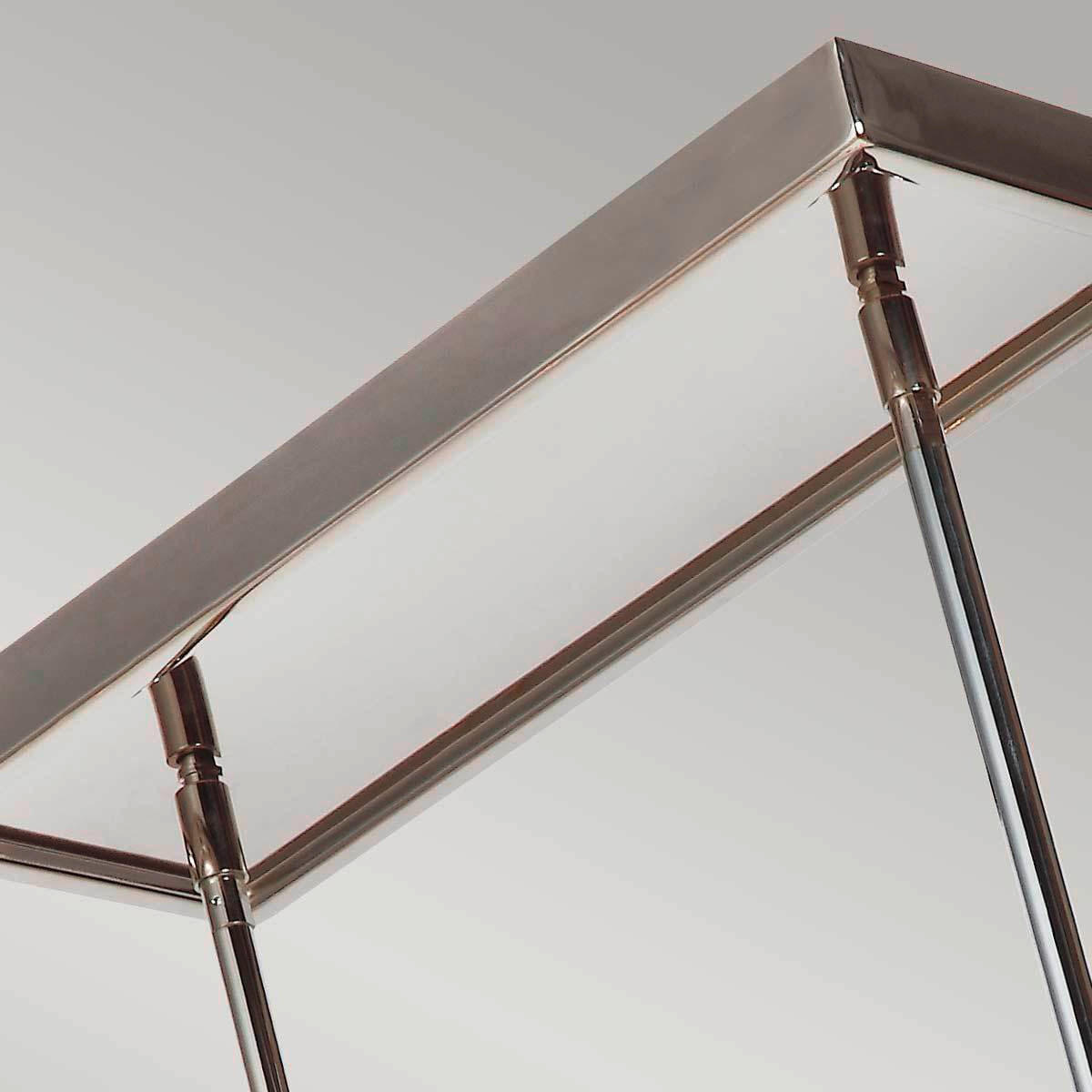KRONLEUCHTER  123.8 /39.4/25.7 cm   - Nickelfarben, Konventionell, Glas/Metall (123.8 /39.4/25.7cm) - Elstead Lighting