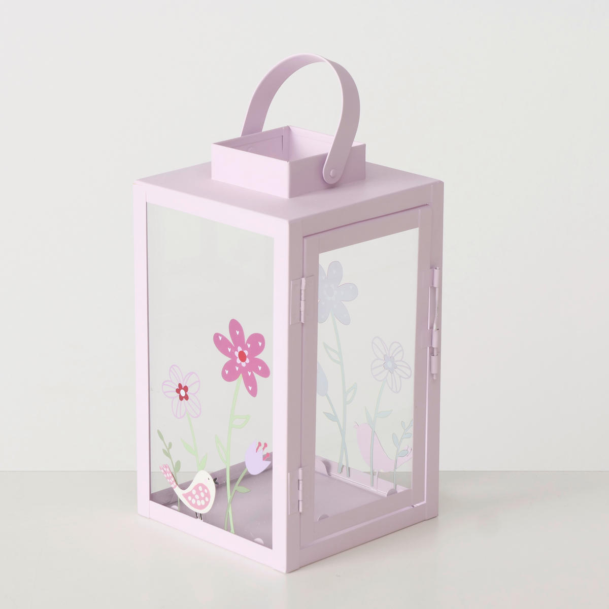 LATERNE - Pink/Rosa, LIFESTYLE, Glas/Metall (12/12/22cm)