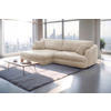 ECKSOFA in Cord Sandfarben  - Sandfarben/Schwarz, Design, Kunststoff/Textil (161/284cm) - Livetastic