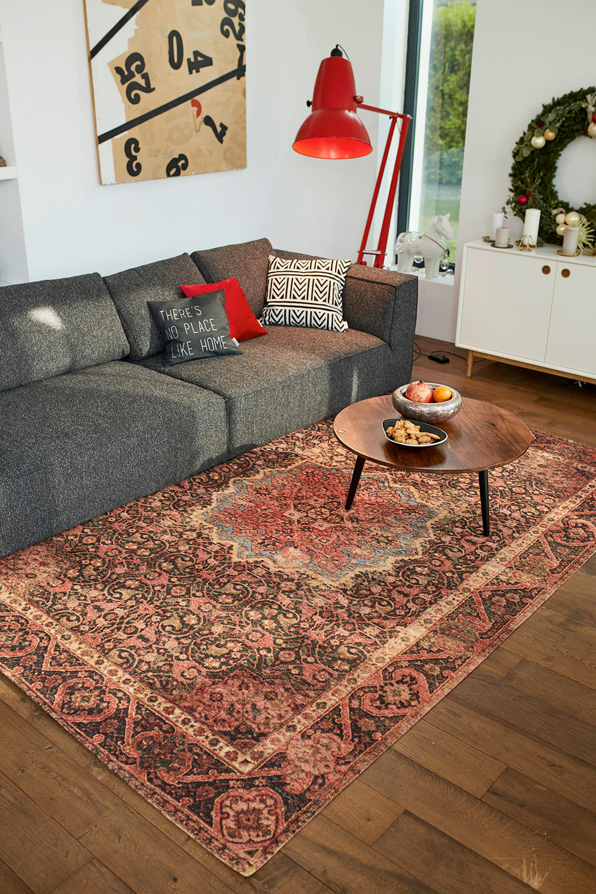 FLACHWEBETEPPICH 195/285 cm Rot  - Rot, Design, Textil (195/285cm) - Tom Tailor