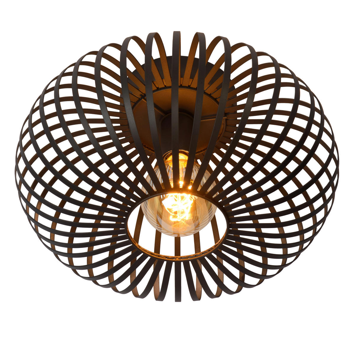 DECKENLEUCHTE MANUELA 39.5/23/39,5 cm  - Schwarz, MODERN, Metall (39.5/23/39,5cm) - Lucide