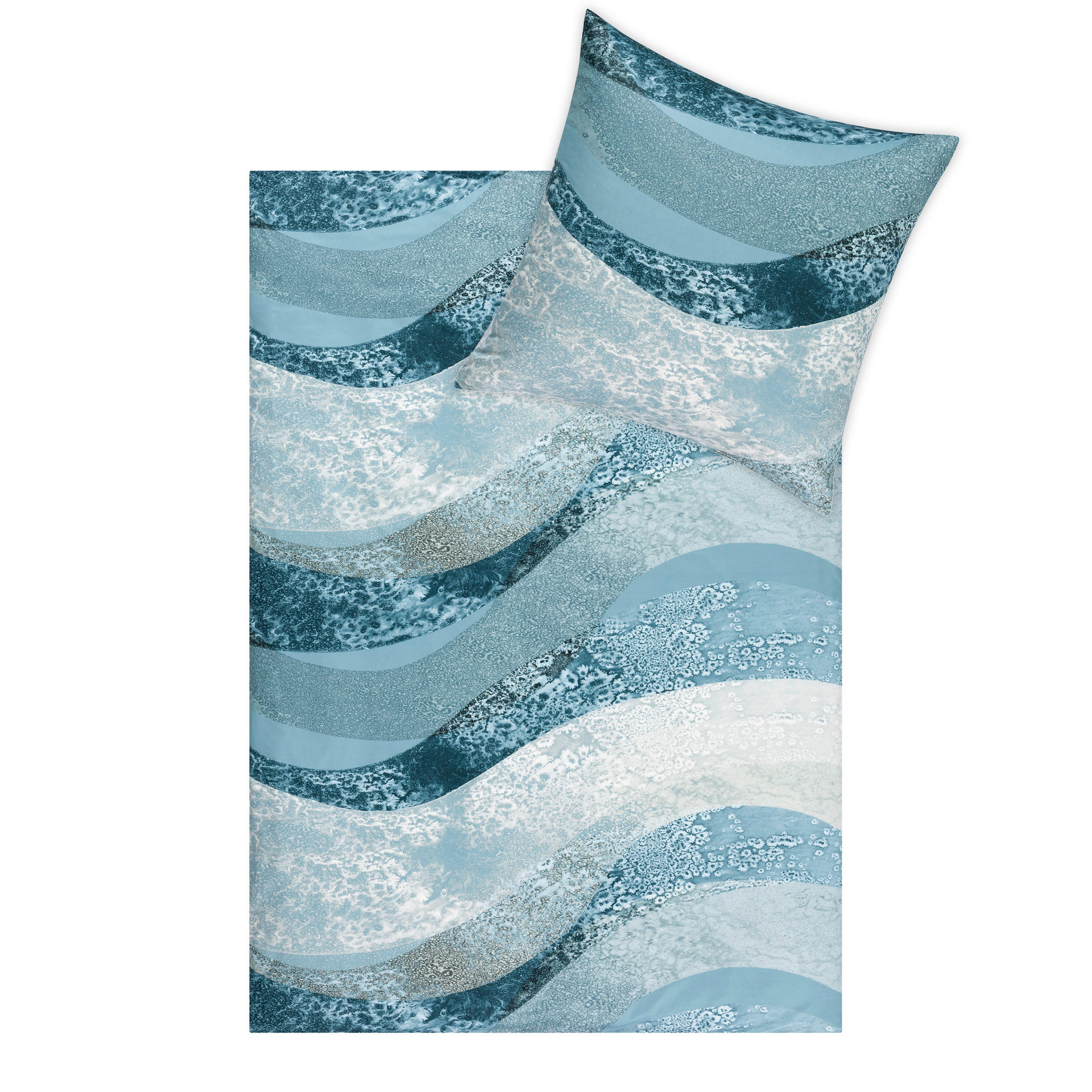 POVLEČENÍ, interlock jersey, tyrkysová, 140/200 cm - tyrkysová, Design, textil (140/200cm) - Estella