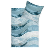 POVLEČENÍ, interlock jersey, tyrkysová, 140/200 cm - tyrkysová, Design, textil (140/200cm) - Estella