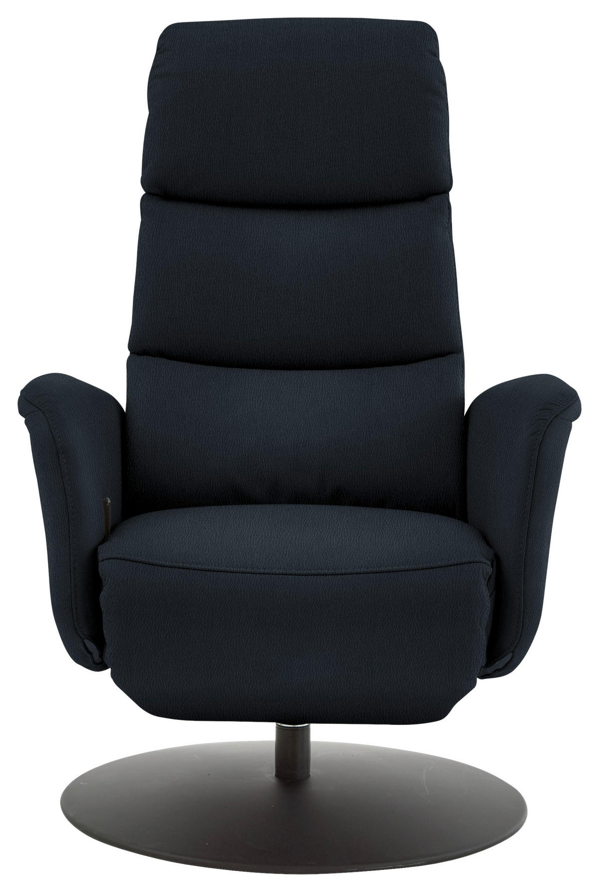 RELAXSESSEL in Leder Dunkelblau  - Schwarz/Dunkelblau, Design, Leder/Metall (76/108/86cm) - Dieter Knoll