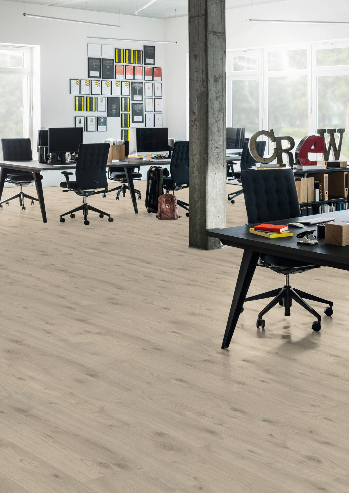 DESIGNBODEN EGGER Aquadura+  per  m² - Eichefarben/Beige, KONVENTIONELL, Holzwerkstoff (129.2/19.3/0.75cm) - Egger Holzwerkstoffe