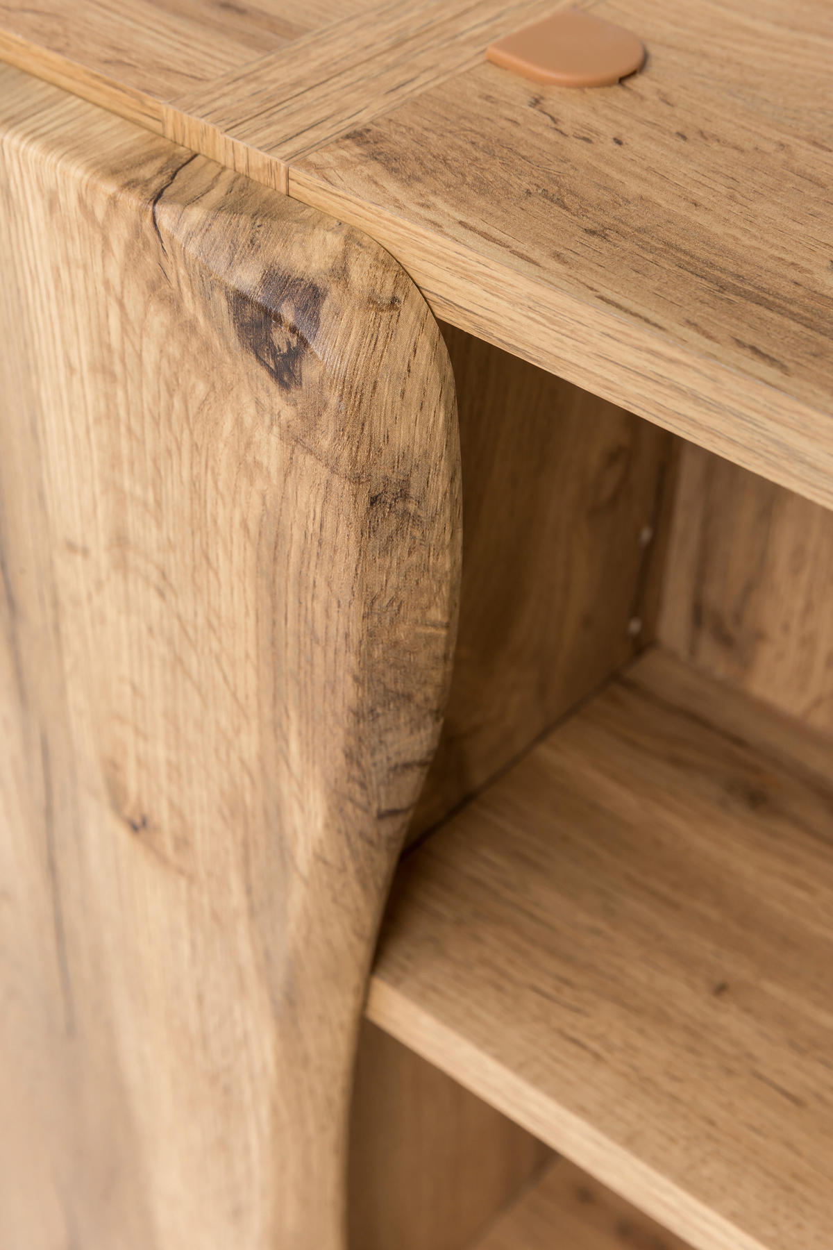 UNTERSCHRANK 60/79/35 cm   - Eiche Wotan/Silberfarben, Natur, Holzwerkstoff/Kunststoff (60/79/35cm) - Xora