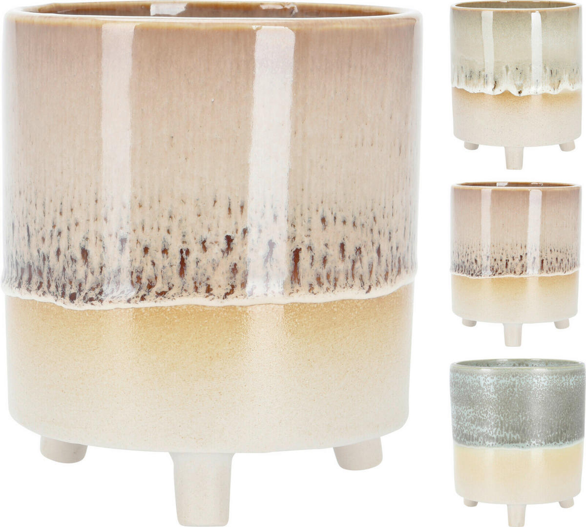 KVĚTINÁČ NA KVĚTINY keramika, 12.5/12.5/14.5 cm - Basics, keramika (12.5/12.5/14.5cm)