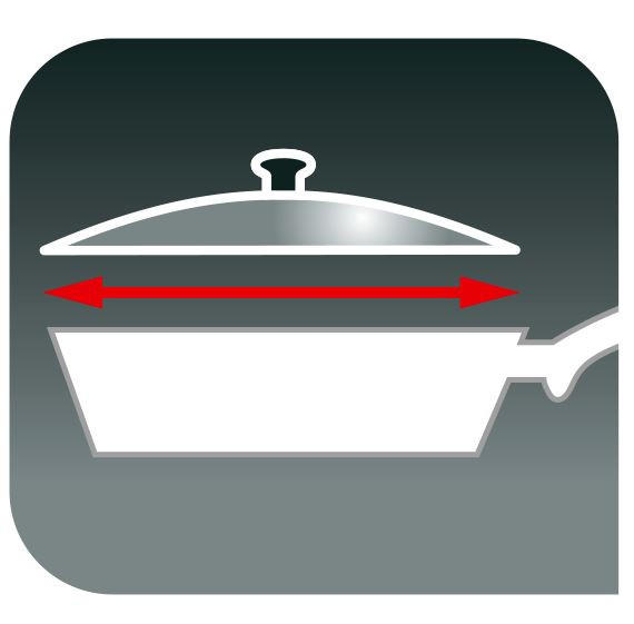 Thumbnail - Tefal Topfdeckel, Metall, Glas, rund, mit Dampfablass, Kochen, Töpfe, Topfdeckel