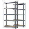 SCHWERLASTREGALSET Lakota  - Grau, Basics, Holzwerkstoff/Metall (75/150/30cm) - Floordirekt
