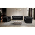 CHESTERFIELD-SESSEL - Wengefarben/Schwarz, LIFESTYLE, Holz/Textil (115/76,5/96cm) - Landscape