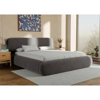 POLSTERBETT 160/200 cm,  in Anthrazit, gepolstertes Kopfteil, Lattenrost, Bettkasten,  - Anthrazit/Schwarz, Design, Holz/Textil (160/200cm) - Chameo