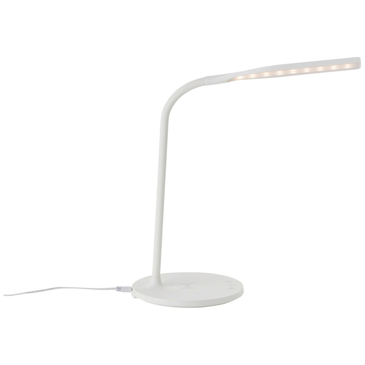 SCHREIBTISCHLEUCHTE - Weiss, Basics, Kunststoff (17/34/33cm) - Brilliant