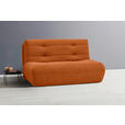 SCHLAFSOFA Teddystoff Terracotta  - Terracotta/Schwarz, KONVENTIONELL, Kunststoff/Textil (150/85/100cm) - Carryhome