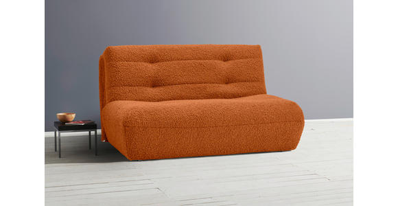 SCHLAFSOFA Teddystoff Terracotta  - Terracotta/Schwarz, KONVENTIONELL, Kunststoff/Textil (150/85/100cm) - Carryhome