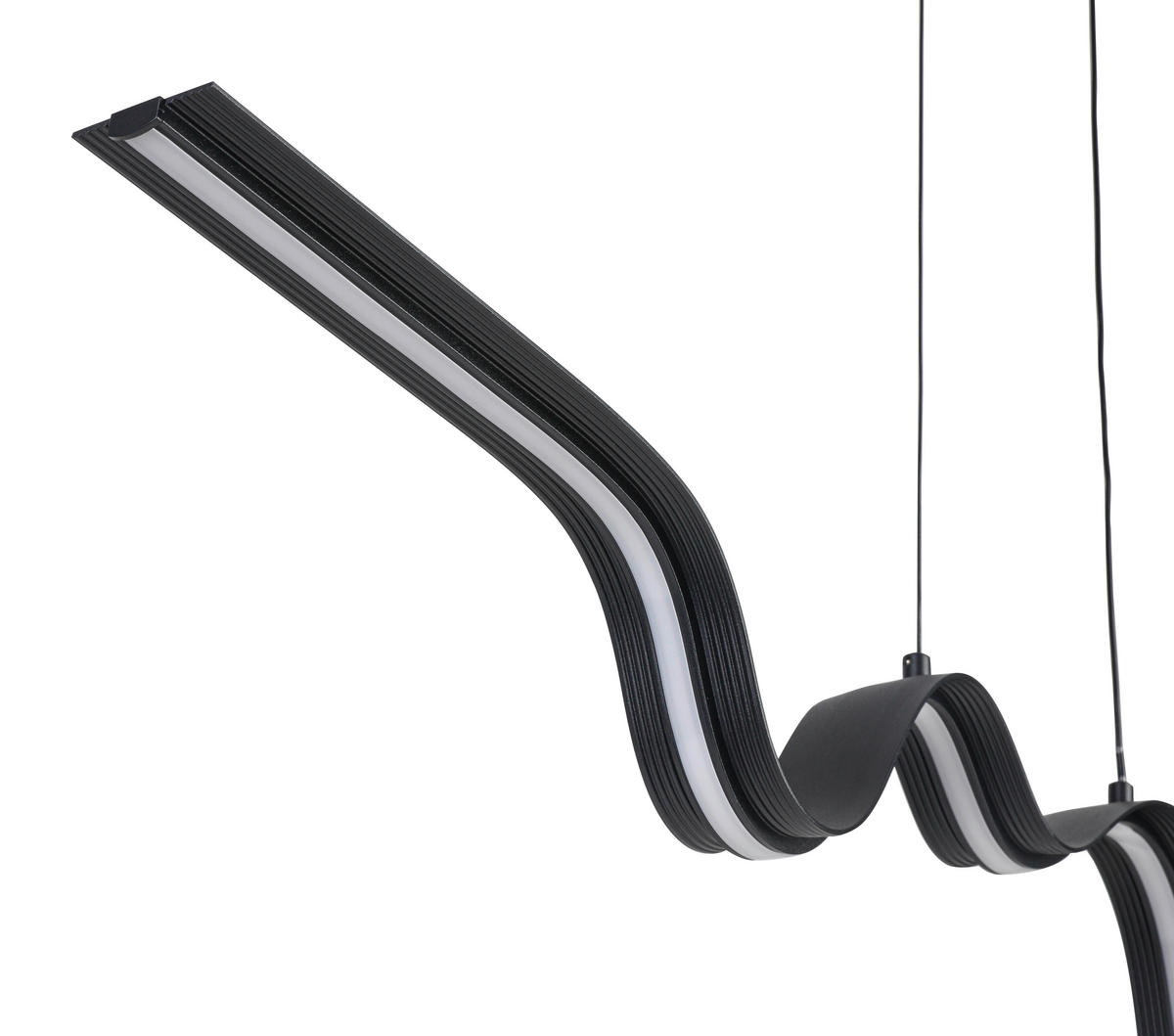 HÄNGELEUCHTE 100/8/120 cm   - Schwarz, Trend, Kunststoff/Metall (100/8/120cm) - Collet's Monde