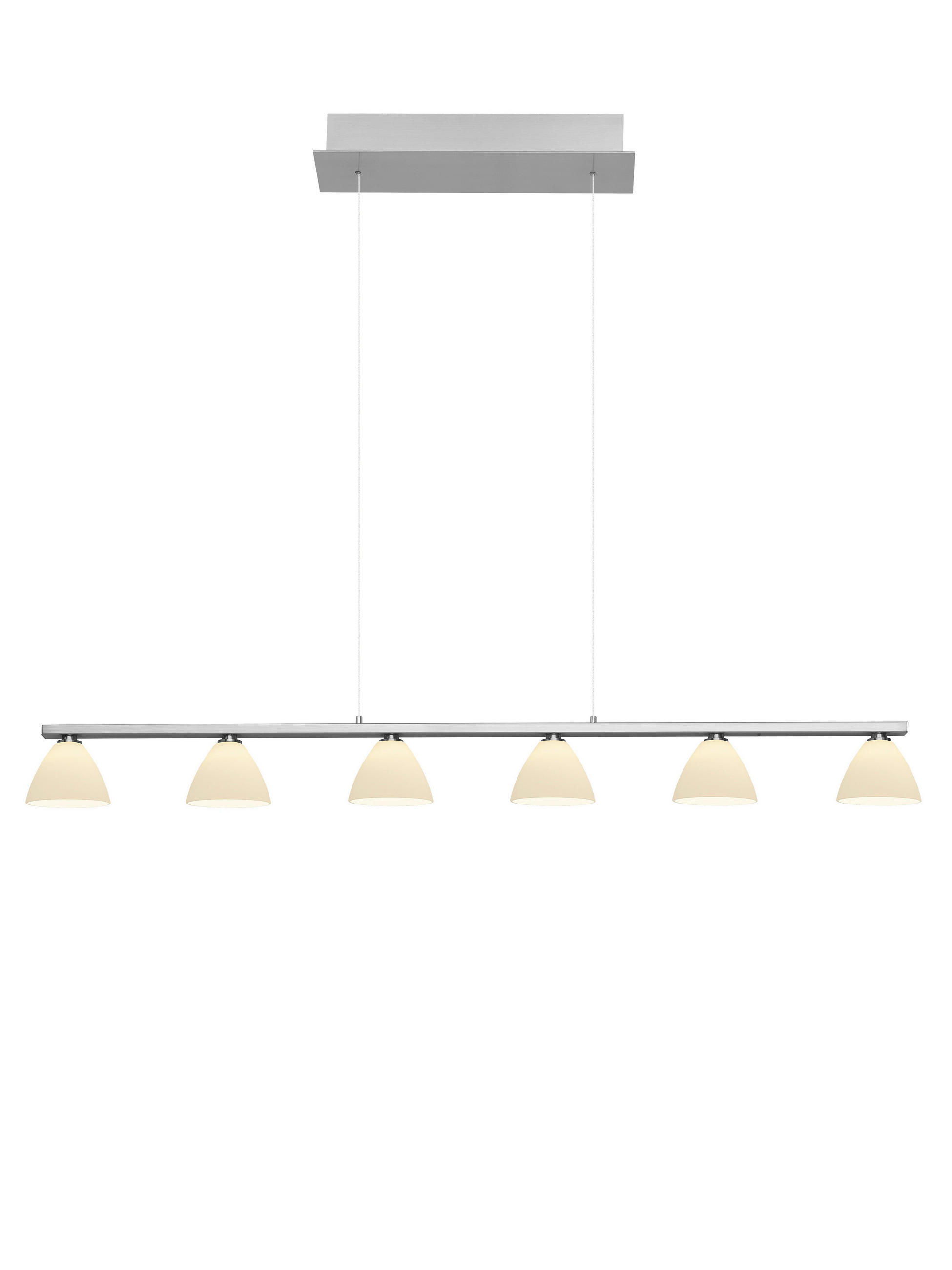 LED-HÄNGELEUCHTE 114/10/150 cm  - Nickelfarben, KONVENTIONELL, Metall (114/10/150cm) - Hell