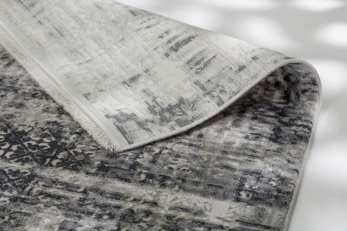 WEBTEPPICH 133/190 cm Vision Anthrazit  - Anthrazit, Design, Textil (133/190cm) - Schöner Wohnen