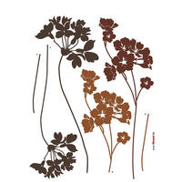 DEKOSTICKER 50/70 cm     - Klar/Braun, Natur, Kunststoff (50/70cm) - Komar