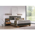BOXSPRINGBETT 160/200 cm  in Eichefarben, Greige  - Greige/Eichefarben, Natur, Holz/Textil (160/200cm) - Valnatura