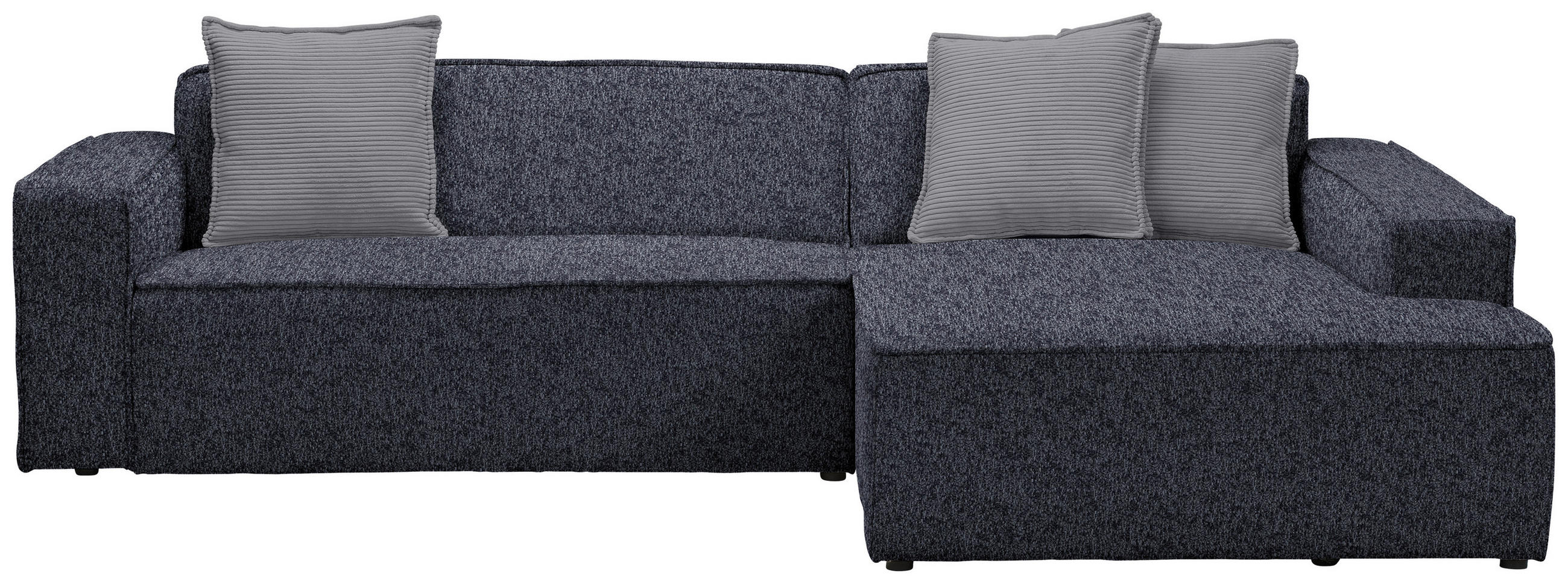 ECKSOFA in Chenille Anthrazit  280/188 cm  - Dunkelgrau/Anthrazit, KONVENTIONELL, Kunststoff/Textil (280/188cm) - Carryhome
