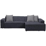 ECKSOFA in Chenille Anthrazit  280/188 cm  - Dunkelgrau/Anthrazit, KONVENTIONELL, Kunststoff/Textil (280/188cm) - Carryhome