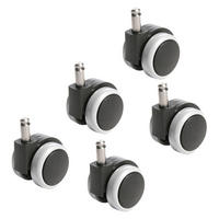 DREHSTUHLROLLE 5-teilig  - Schwarz, Basics, Kunststoff (4,5/8/5cm) - Topstar